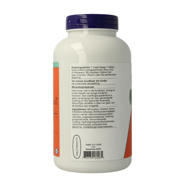 NOW Calcium 500 mg Magnesium 250 mg, 250 Tabletten