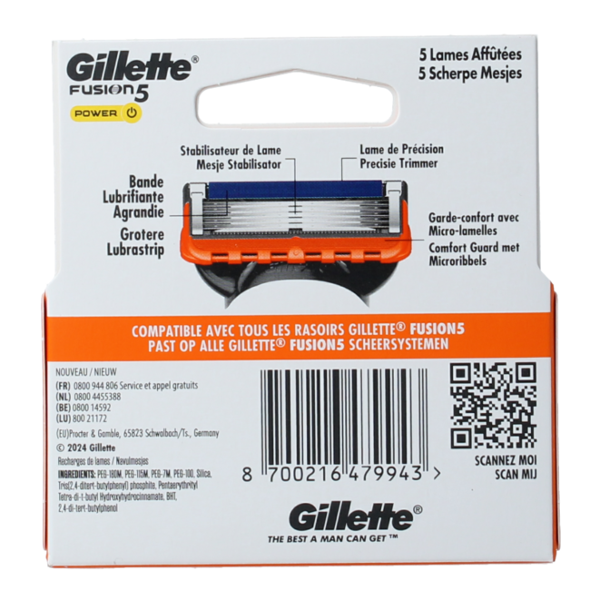 Fusion5 power blades 4 pieces