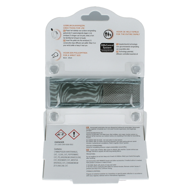 Parakito Anti-mosquito wristband for adults jungle 1 piece