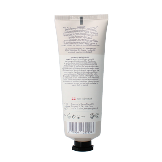 Derma Eco hand cream 75 Millilitres