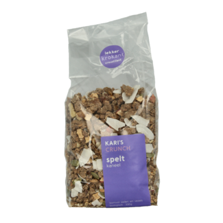 Kari's Crunch Kari's Crunch Granola spelt cinnamon organic 330 Gram