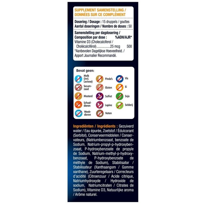 Lucovitaal Vitamina D3 50 Millilitri