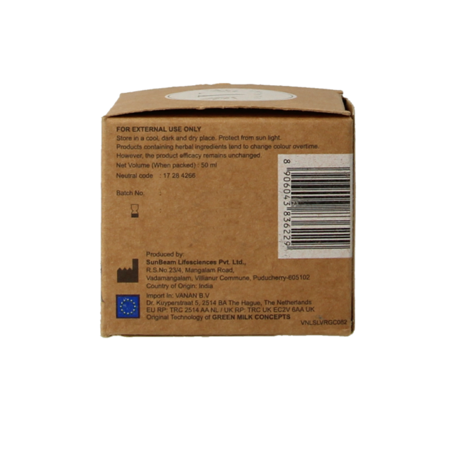 Krem-żel do twarzy Vanan Pannir z różą, 50 mililitrów