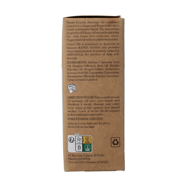 Vanan Eranda massage oil 90 Millilitres