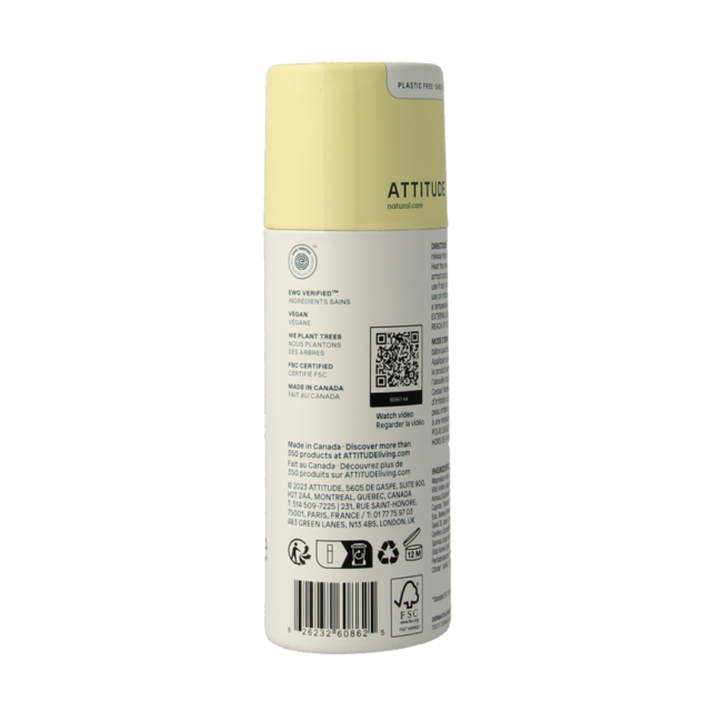 Attitude Super leaves natronfreies Deodorant Arganöl 85 Gramm