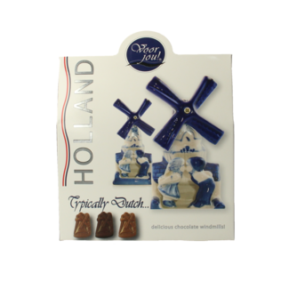 Voor Jou! Voor Jou! Geschenkbox typische holländische Windmühle 100 Gramm