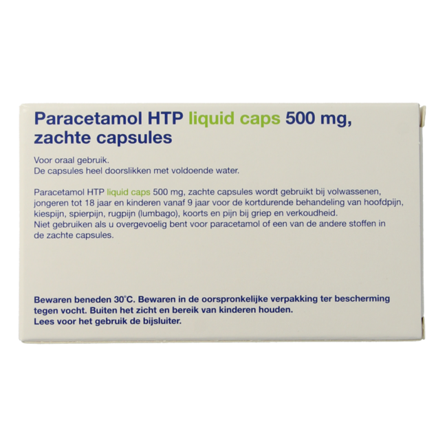 Paracetamol 500mg liquid 20 Capsules