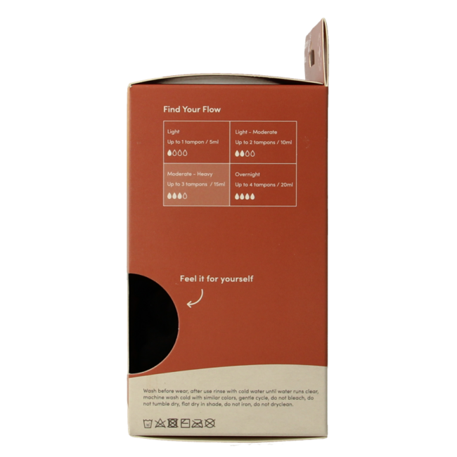 Boody Menstruationsunterwäsche Bikini-Slip schwarz leicht/normal S 1 Stück