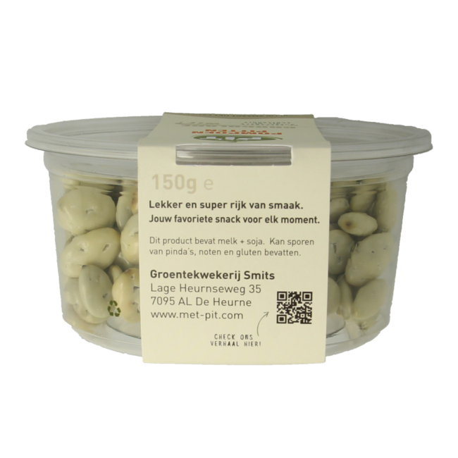 Semillas de calabaza con chocolate blanco Met PIT 150 gramos