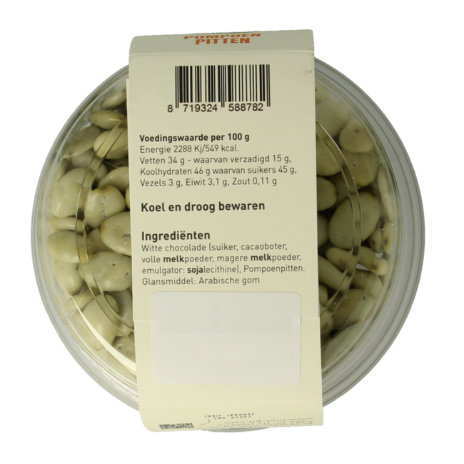 Met PIT White Chocolate Pumpkin Seeds 150g