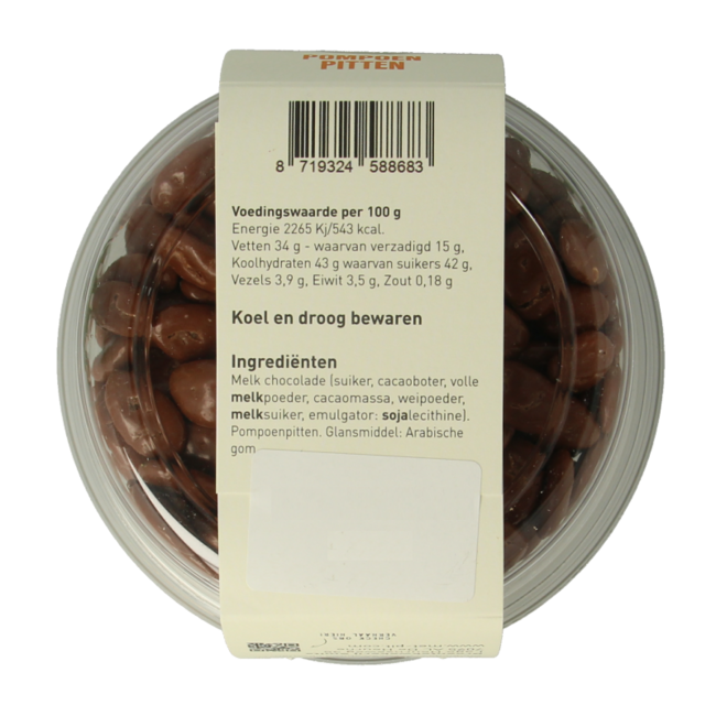 Met PIT Pumpkin Seeds milk chocolate 150g