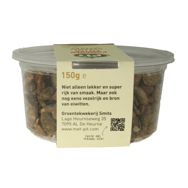 Met PIT Semillas de calabaza caramelo sal marina 150 Gramos