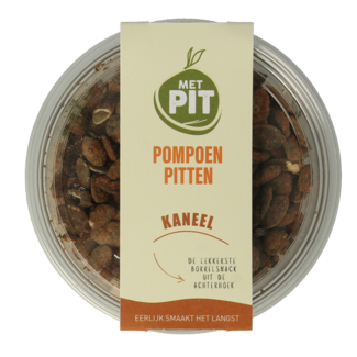 Met PIT Met PIT Pompoenpitten kaneel 150 Gram