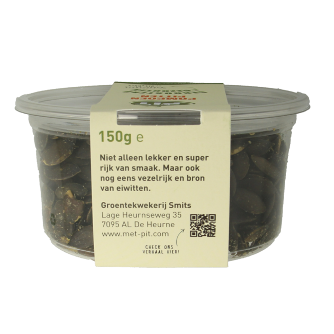 Met PIT Pompoenpitten geroosterd/gezouten 150 Gram