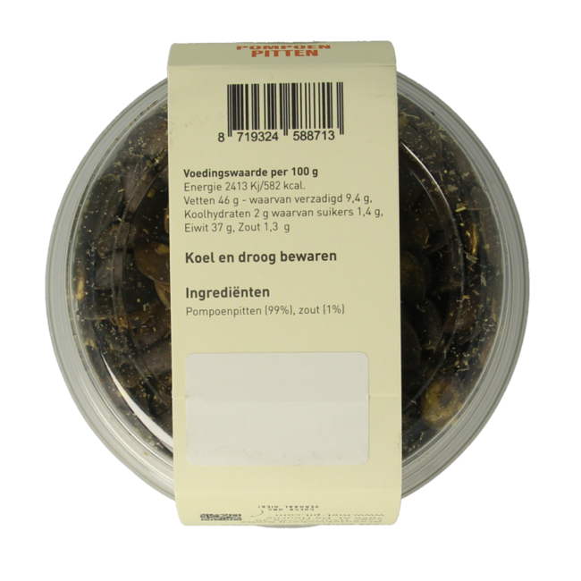 Met PIT Semillas de calabaza tostadas/saladas 150 Gramos