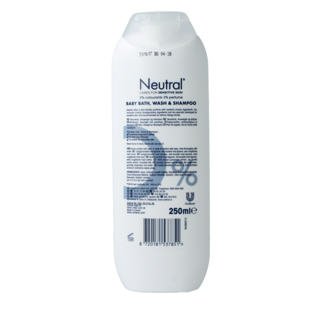Neutral Baby Waschgel/Shampoo 2-in-1 250 ml