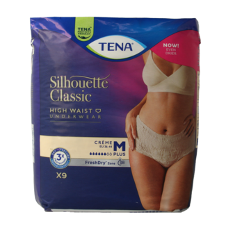 Tena Tena Silhouet classic+ high waist creme M 9 unidades