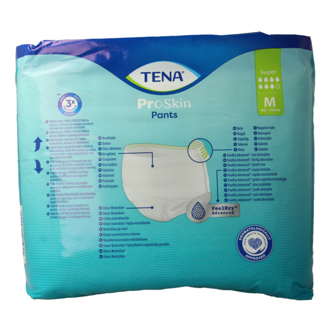Tena ProSkin Pants Super M 12 unidades