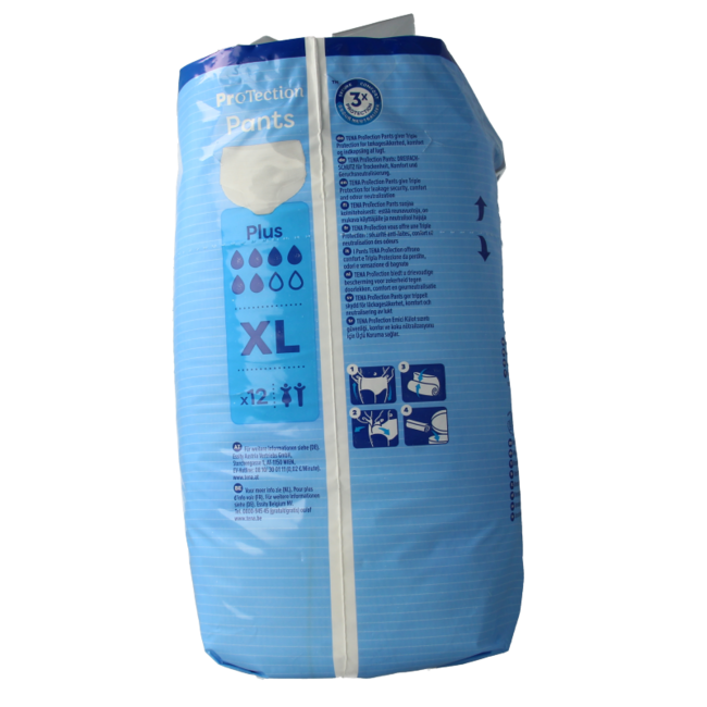 Pieluchomajtki Protection Plus XL, 12 sztuk