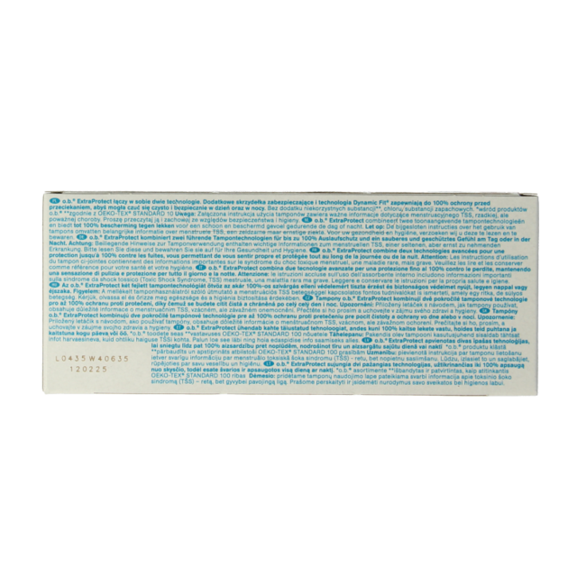 OB Tampons extra protect super 16 pieces