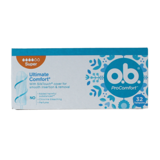 OB o.b. ProComfort Super Tampons - 32 Pack