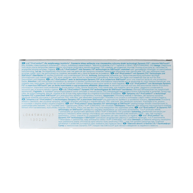 Tampons OB ProComfort Super 16 Pièces