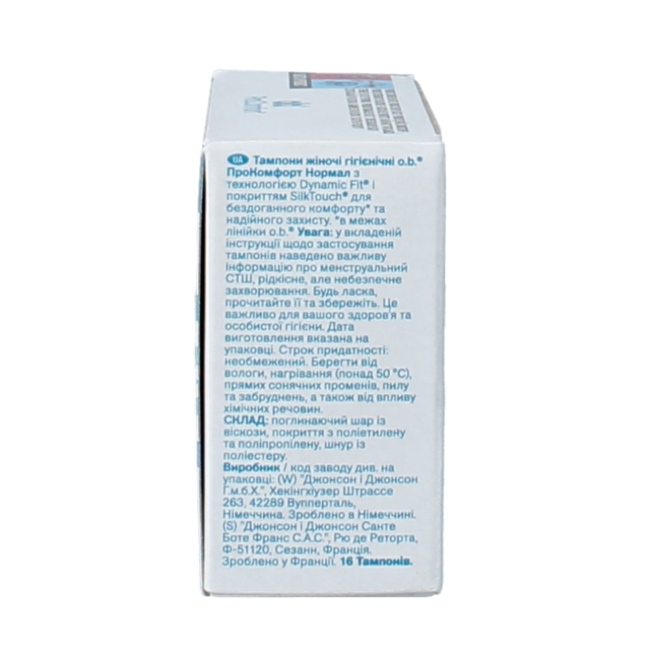 o.b. ProComfort Normal Tampons - 16 Pack