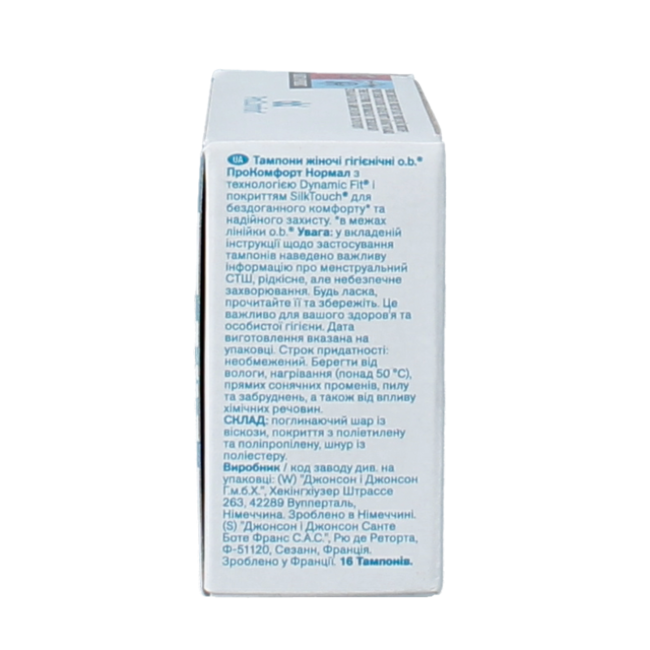 o.b. ProComfort Normal Tampons, 16 Stück