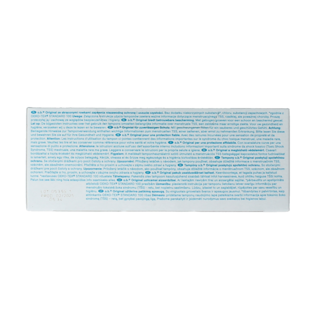 OB Tampons original super plus 16 Pieces