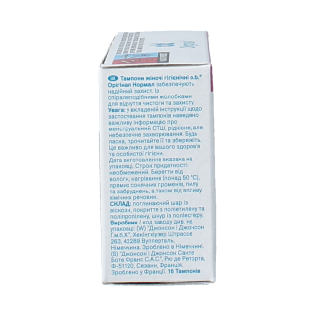 OB Tampons Original Normal 16 Pezzi