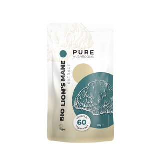 Pure Mushrooms Pure Mushrooms Lion's mane extracto de setas bio 60 Cápsulas vegetarianas