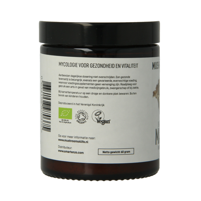 Mushrooms for Life Maitake mushroom powder organic 60 Gram