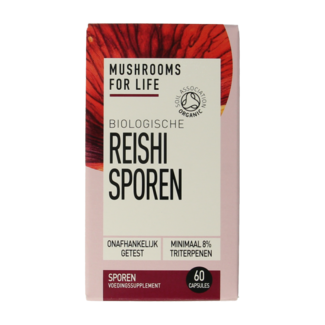 Mushrooms for Life Mushrooms for Life Esporas de Reishi Bio 60 Cápsulas