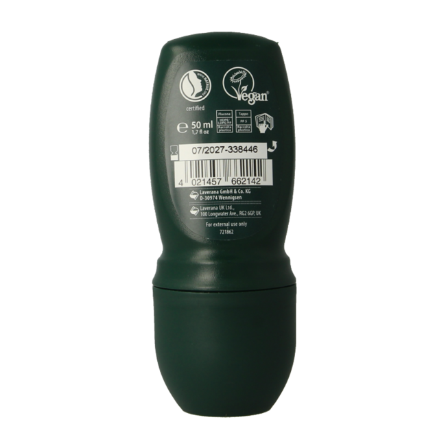 Men sensitiv deodorant roll-on organic 50 Millilitre