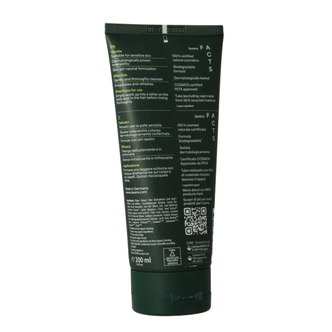 Men Sensitiv 3-in-1 Duschgel Bio 200 ml