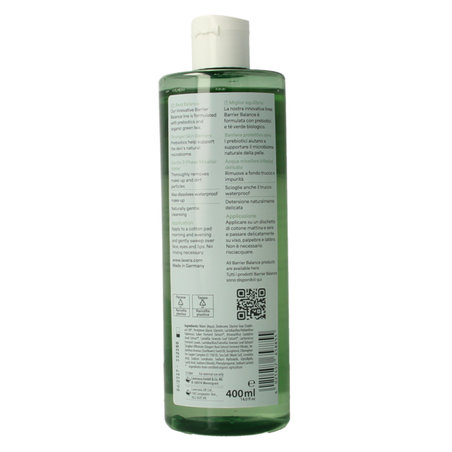 Lavera Barrier Balance Mizellenwasser Bio 400 ml