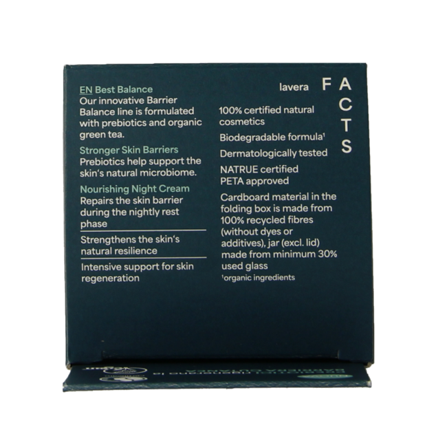 Lavera Crème de nuit équilibre barrière bio 50 Millilitres