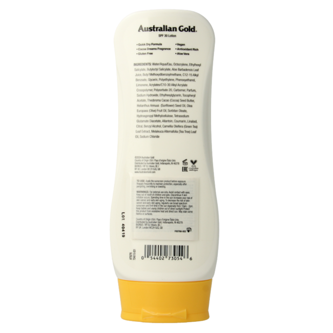 Australian Gold Lotion bronzer SPF30 237 mililitros