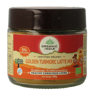 Organic India Organic India Golden turmeric latte mix 100 Gram