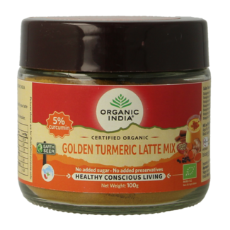 Organic India Organic India Złota mieszanka latte z kurkumą 100 g