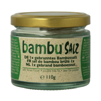 Bambu Salz Bambu Salz Sal de bambú muy fina 1x tostada 110 Gramos