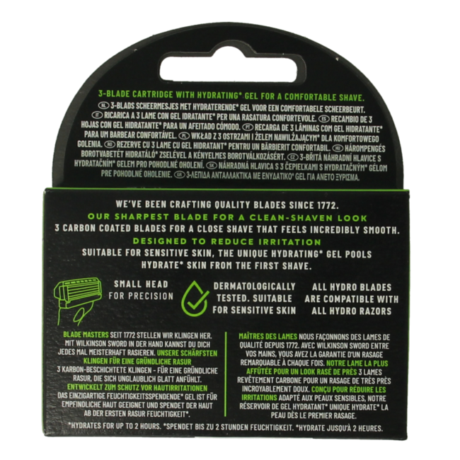 Lame di ricambio Hydro 3 Skin Protection (4 Pezzi)