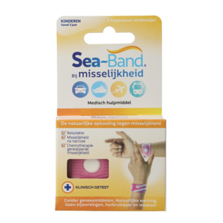 Sea Band Bracelet anti-nausée pour enfants rose 1 paire