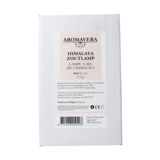 Aroma Vera Lámpara de sal del Himalaya blanca 2-3kg 1 unidad