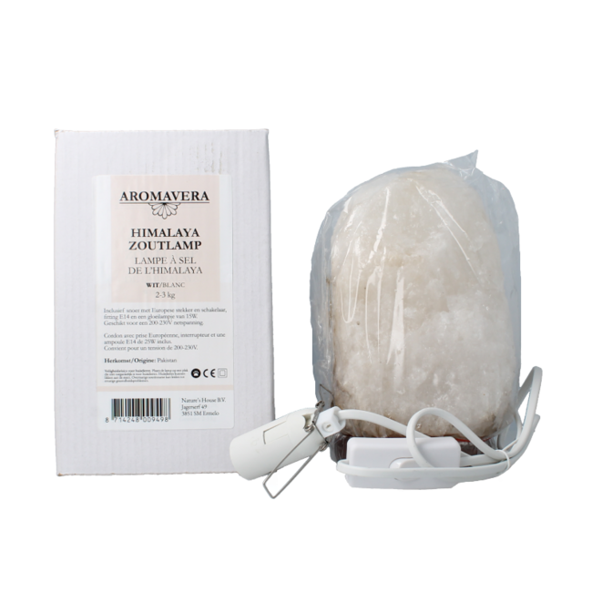 Himalaya zoutlamp wit 2-3kg 1 Stuks