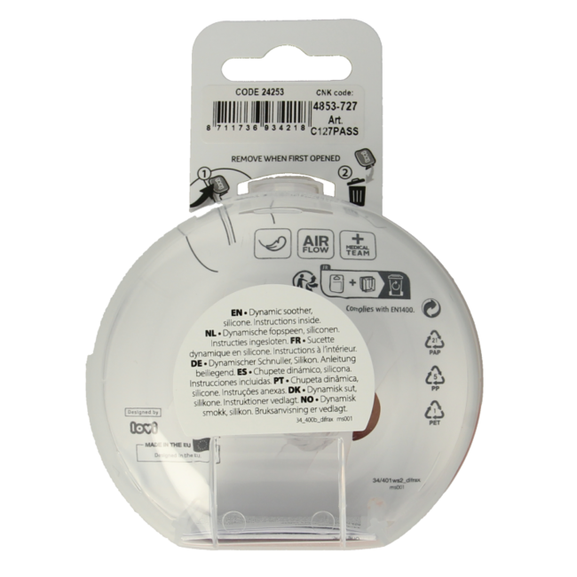 Sucette Prime 6-18 mois assortie 2 pièces