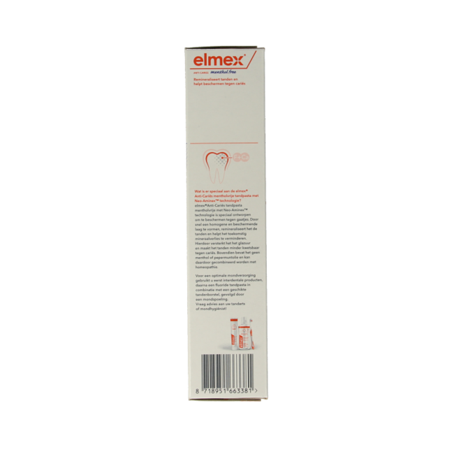Toothpaste menthol-free 75 Millilitres