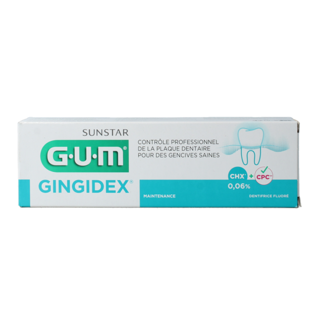 GUM Gingidex toothpaste tube 75 Millilitres
