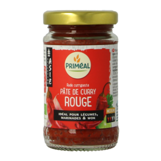 Primeal Pasta de curry rojo bio 120 gramos