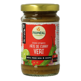 Primeal Primeal Pâte de curry vert bio 120 grammes